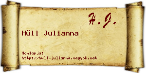 Hüll Julianna névjegykártya