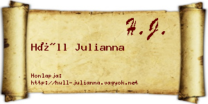 Hüll Julianna névjegykártya